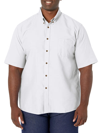 Red Kap Men's Size RK Poplin Dress Shirt, White, X