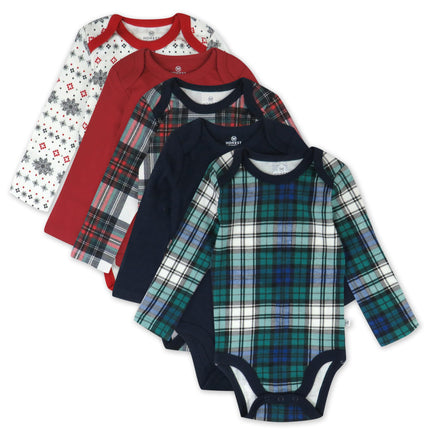 HonestBaby 5-pack Long Sleeve Bodysuits One-piece