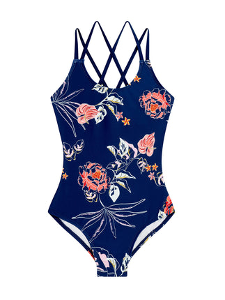 Kanu Surf Girls' Reese UPF 50 Beach Sport Criss-Cr