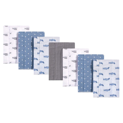 Hudson Baby Unisex Baby Cotton Flannel Burp Cloths
