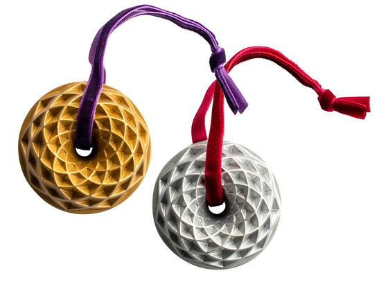 Nordic Ware Jubilee Bundt Ornament Set, Gold and S