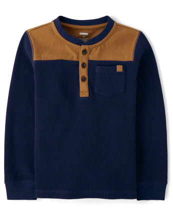 Gymboree Baby Boys' and Toddler Long Sleeve Henley