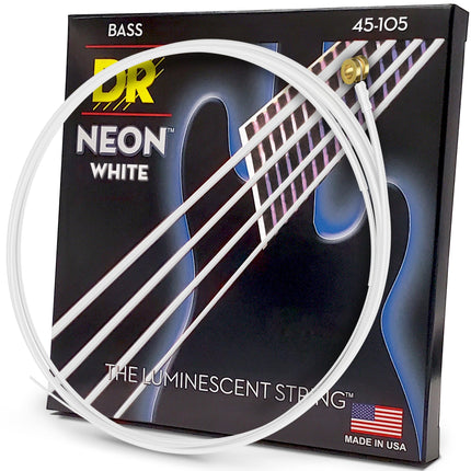 DR NWB-45 Strings HI-DEF NEON� - WHITE coloured Ba