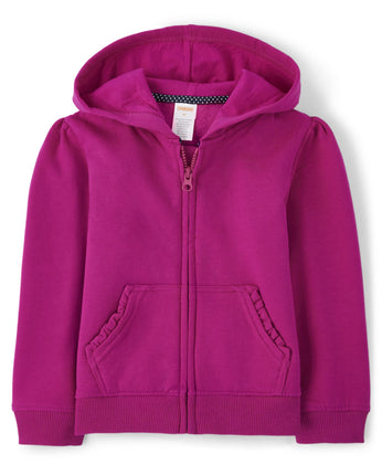 Gymboree Girls and Toddler Long Sleeve Zip Up Hood