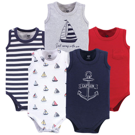 Hudson Baby Unisex Baby Cotton Sleeveless Bodysuit