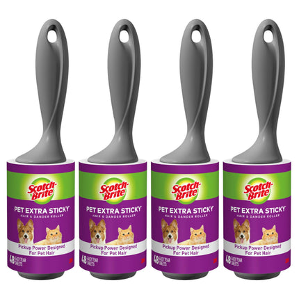 Scotch-Brite Pet Extra Sticky Lint 4, 48 Per Rolle