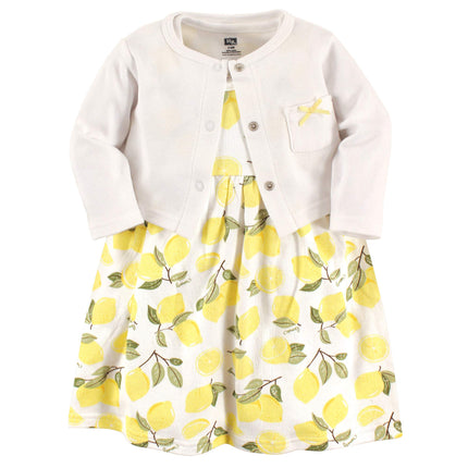 Hudson Baby Baby Girls' Cotton Dress and Cardigan