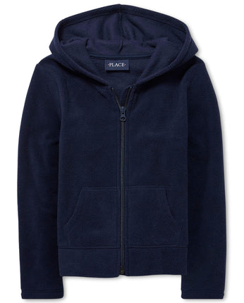 The Children's Place Girls' Fleece Zip Up Hoodie,