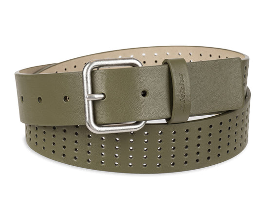 Dickies Women's Casual Leather Belt, Perforated Ol