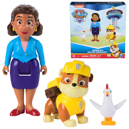 Paw Patrol Rubble, Mayor Goodway and Chickaletta F
