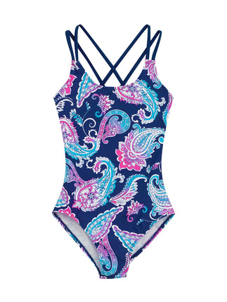 Kanu Surf Girls' Reese UPF 50+ Beach Sport Criss-C