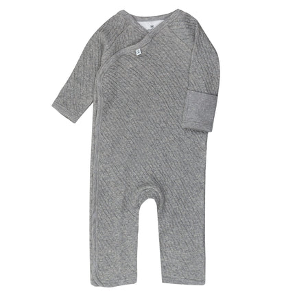HonestBaby Organic Cotton Matelasse Kimono Coveral