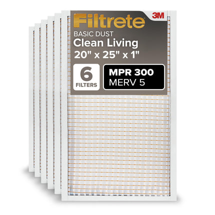 Filtrete 20x25x1 AC Furnace Air Filter, MERV 5, MP