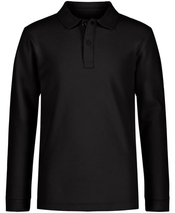 Nautica Boys' School Uniform Long Sleeve Polo Shir
