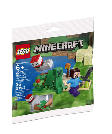 Lego Minecraft Steve and Creeper Polybag Set 30393