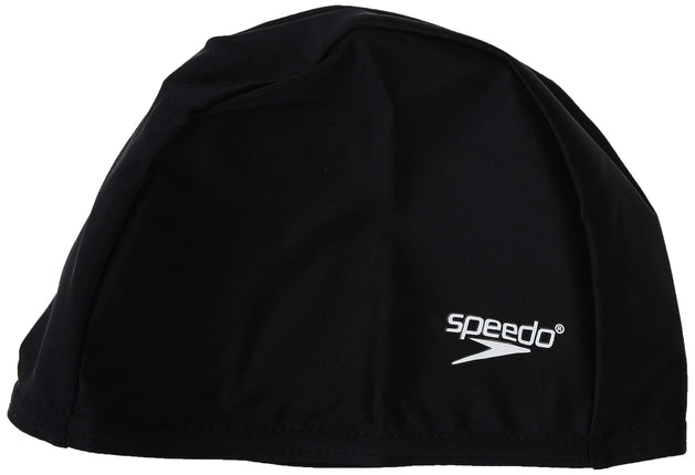 Speedo Unisex Swim Cap Fabric Comfort Cap Solid, S