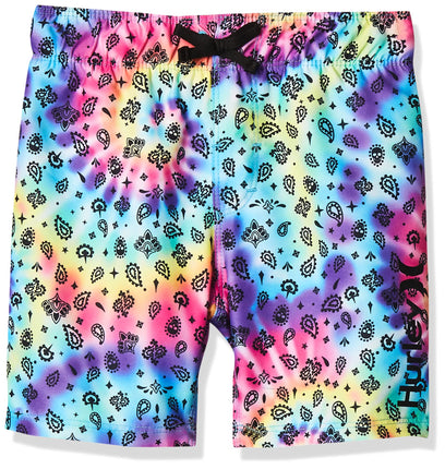 Hurley Boys' Printed Pull on Swim Trunks, Multi/Ba