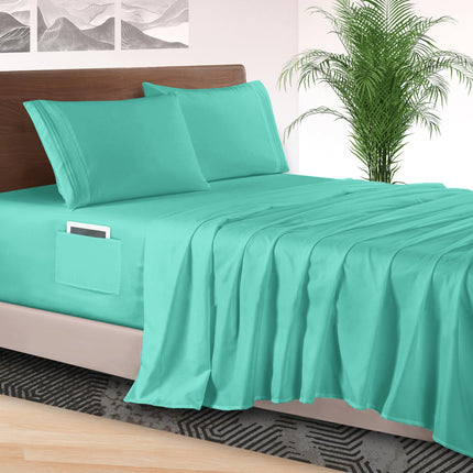 Elegant Comfort 4-Piece Bed Sheet Set - Luxury Bed