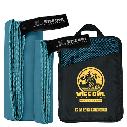 Wise Owl Outfitters Camping Towel Ultra Soft Compa