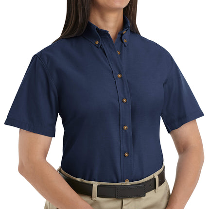 Red Kap Men's Standard Short Sleeve Poplin Dress S