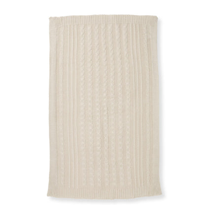 Burt's Bees Baby Kids Blanket Knitted Braided 100%