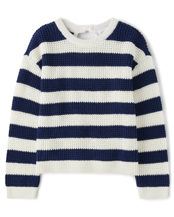 The Children's Place Girls' Tie Back Pull Over Swe