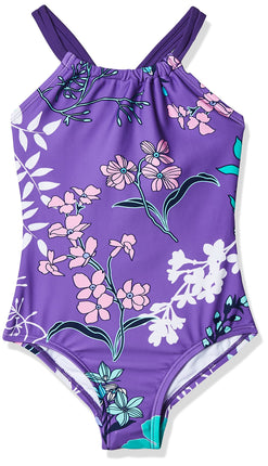 Kanu Surf Girls' Jasmine Beach Sport Halter One Pi
