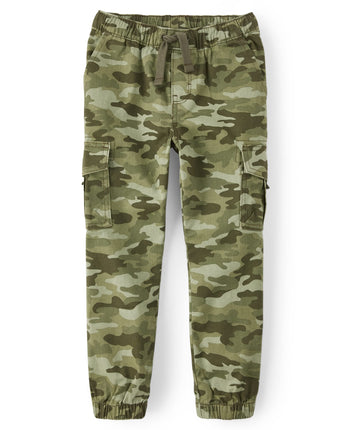 Gymboree Boys' and Toddler Woven Pull on Cargo Jog