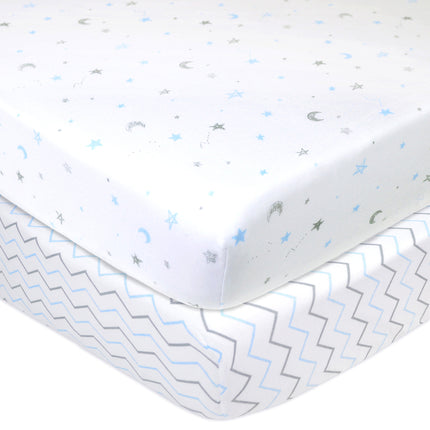 American Baby Company 2 Pack Printed 100% Cotton J