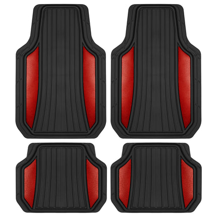 Motor Trend ChromeTech Car Floor Mats Full Set - D