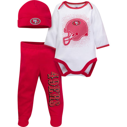 Gerber NFL San Francisco 49Ers 3 Pack Bodysuit Foo