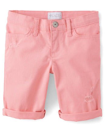 The Children's Place Girls' Denim Skimmer Shorts,