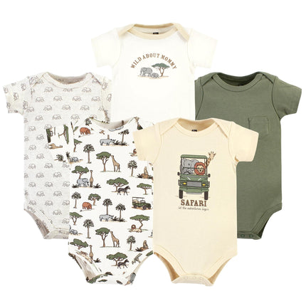 Hudson Baby Unisex Baby Cotton Bodysuits, Going On