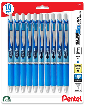 Pentel Energel 0.5 mm Needle Tip Pens - Rtx Retrac