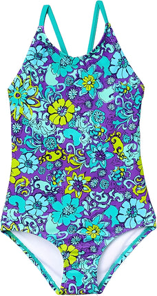 Kanu Surf Big Girls Kelly One Piece Swimsuit, Purp