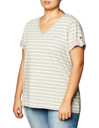 Nautica Women's Easy Comfort V-Neck Striped Supers