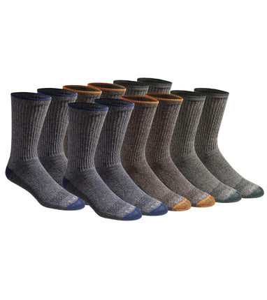 Dickies Men's, Heathered Colors (12 Pairs), Large