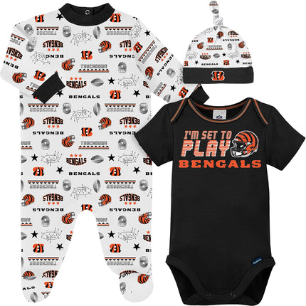 Gerber Baby NFL Footed Sleep and Play and Bodysuit
