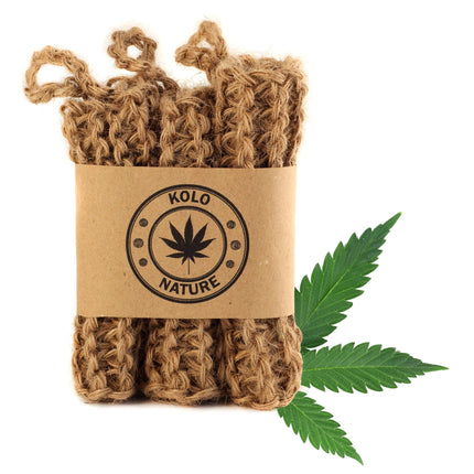 Natural Hemp Sponges for Dishes - Biodegradable Sc