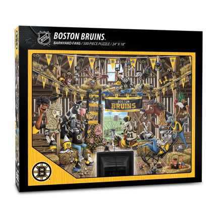 YouTheFan NHL Boston Bruins Barnyard Fans 500pc Pu