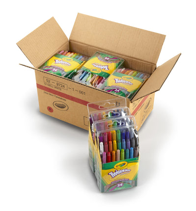 Crayola Mini Twistable Crayons, (24 Colors per cas