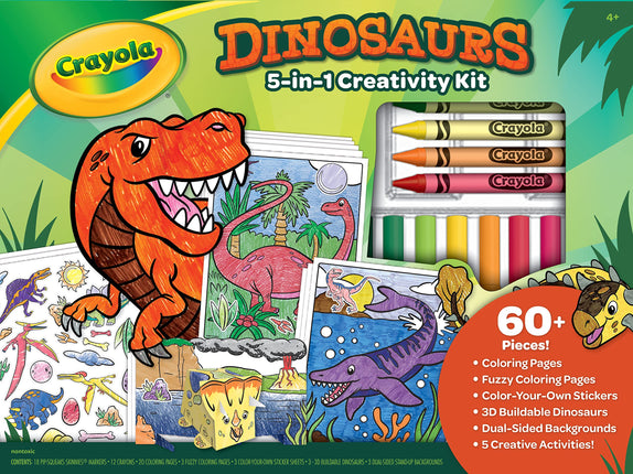 CRAYOLA Dinosaur 5-in-1 Art Kit, Dinosaur Toys Alt