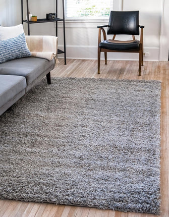 Unique Loom Solo Solid Shag Collection Area Rug- M