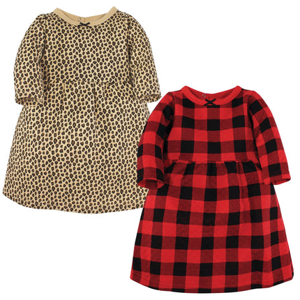 Hudson Baby Baby-Girls Cotton Dresses, Buffalo Pla