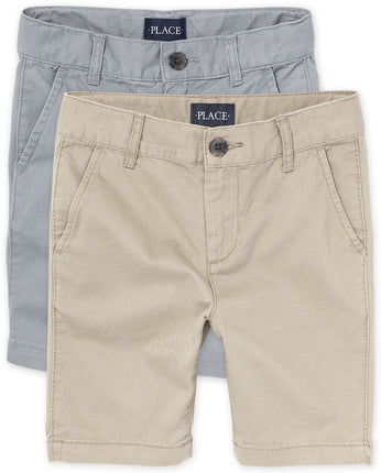 The Children's Place Boys' Chino Shorts, Pack of T