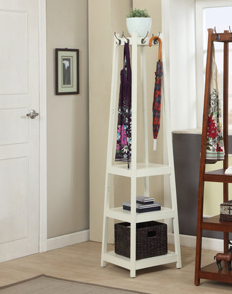 Roundhill Furniture Vassen Coat Rack with 3-Tier S