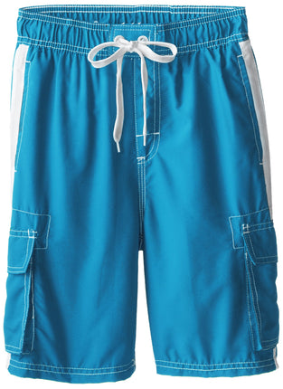 Kanu Surf Big Boys' Barracuda Swim Trunk, Aqua, Sm