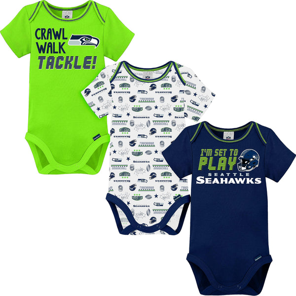 NFL Seattle Seahawks Boys 20183 Pack Short Sleeve