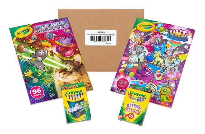 Crayola Uni-Creatures & Cosmic Cats Coloring Book