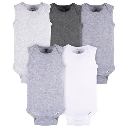 Gerber Unisex Baby Multi-pack Sleeveless Onesies B